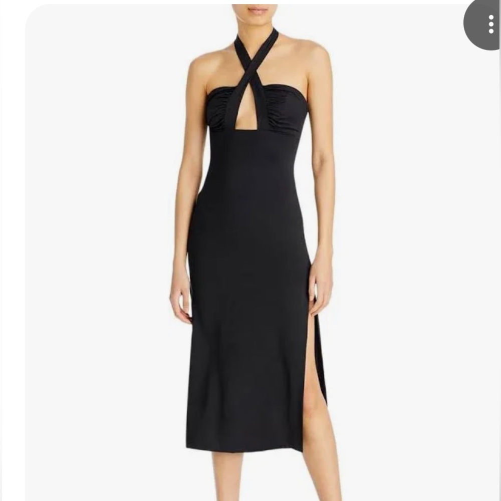 Bardot giulia tie neck black